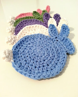​Crochet Easter Bunny Coasters