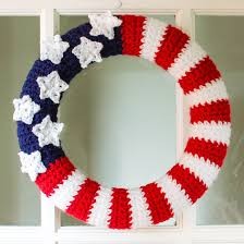 Inspiration. American Flag in Crochet Things.