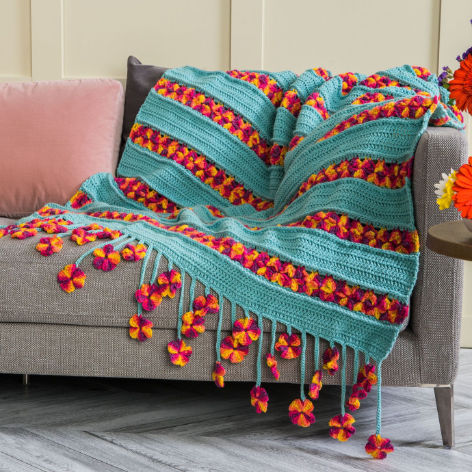 ​Garden Flowers Crochet Blanket