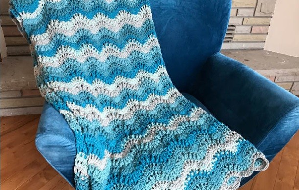 Helping our users. ​Crochet Wavy Afghan.