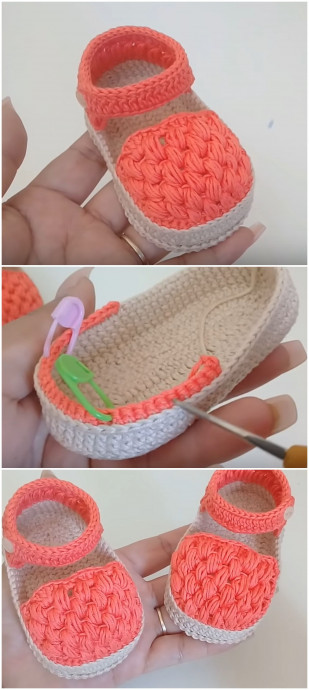 Inspiration. Crochet Baby Sandals.