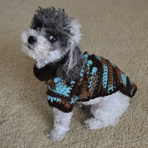 Inspiration. Crochet Dog's Sweaters.