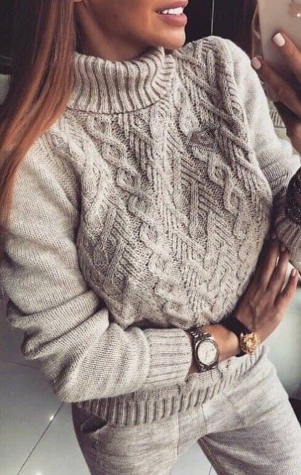 Inspiration. Loose Knit Sweaters.