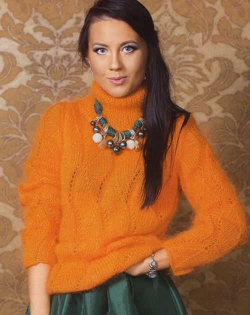 ​Orange Mohair Sweater