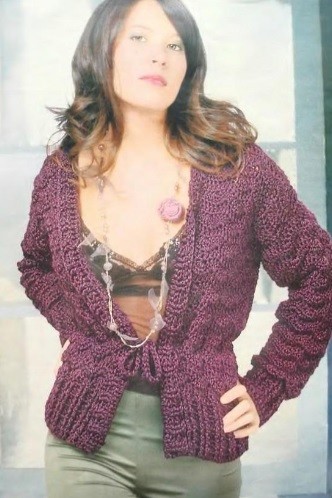 ​Purple Crochet Jacket