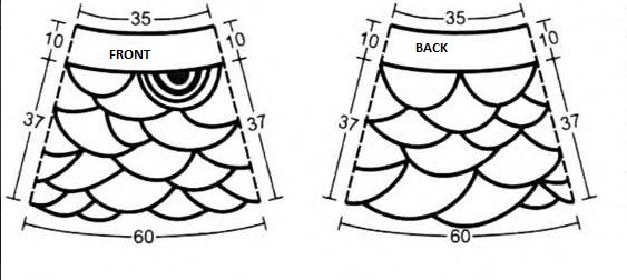Essential Crochet Instructions for a Stylish Woolen Yoke with Half-Circles Essential Crochet Instructions for a Stylish Woolen Yoke with Half-Circles