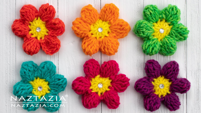 Inspiration. Crochet Spring Flowers.