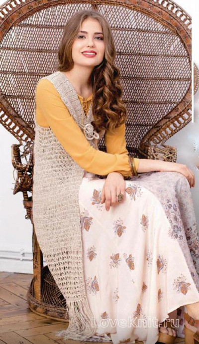 Crochet Long Vest