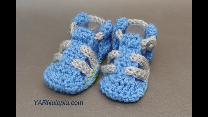 Inspiration. Crochet Baby Sandals.