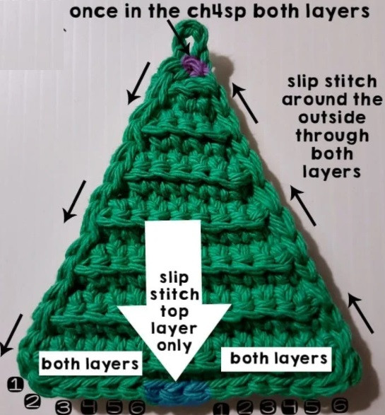 ​Crochet X-mas Tree Candy Cane