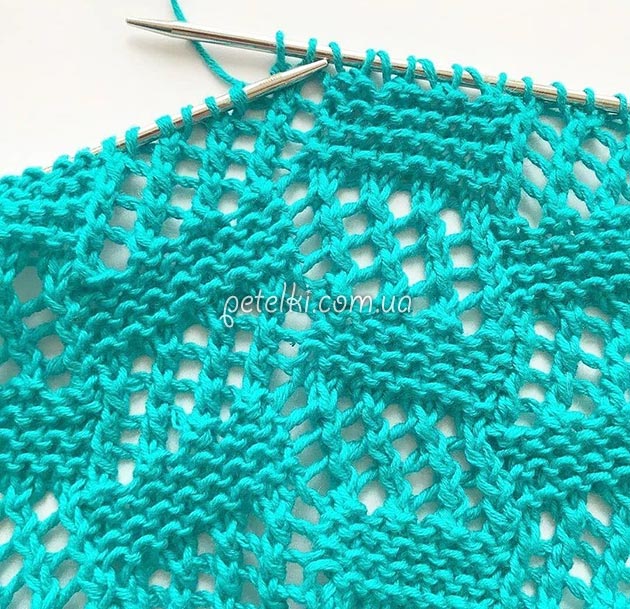 Diagonal Squares Knit Pattern