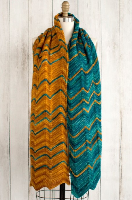 Helping ur users. ​Knit Chevron Scarf.