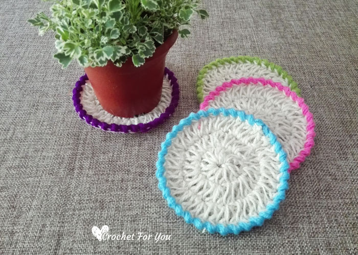 ​Jute Hemp Crochet Coasters