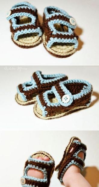 ​Crochet Baby Boy Sandals