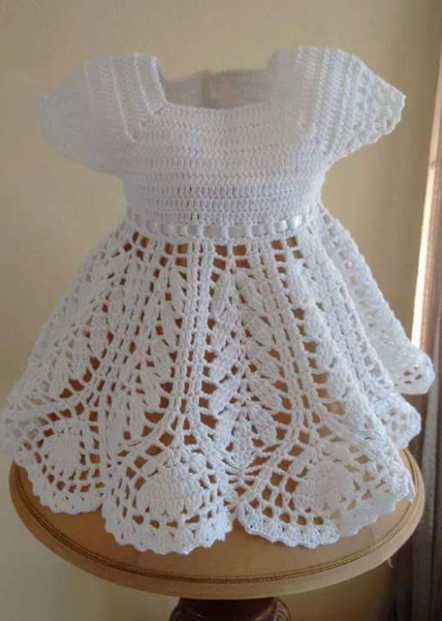 Inspiration. Knit Baby Girl Dresses.