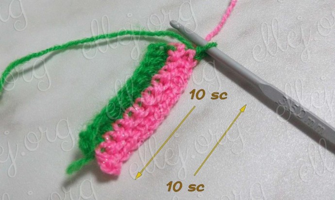 ​Two-Colored Crochet Brioche Pattern