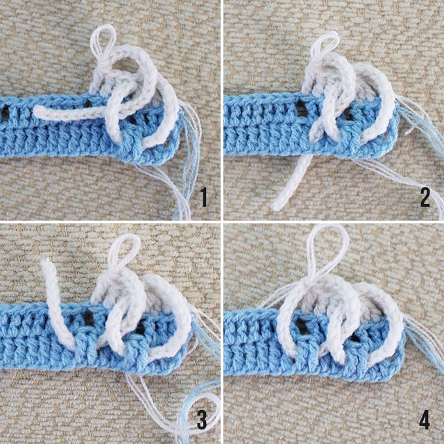​Crochet Interlaced Cords Stitch