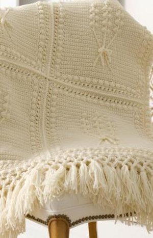 ​Aran Crochet Throw