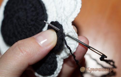 Dog Paw Crochet Applique Dog Paw Crochet Applique