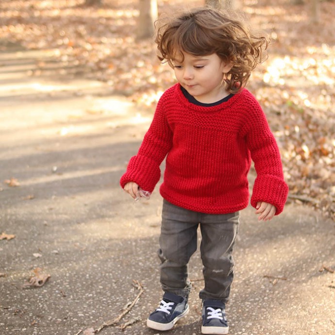 Helping our users. ​Ruby Red Toddler Sweater.