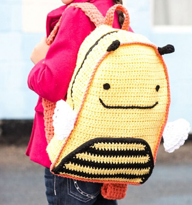 ​Crochet Bee Backpack