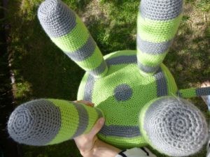 Helping our users. Crochet Elephant Stool Cover. Helping our users. Crochet Elephant Stool Cover.