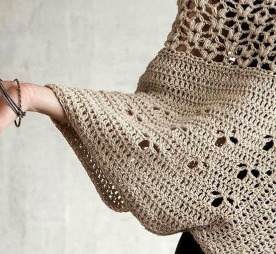 Wonderful Crochet Pullover-Poncho
