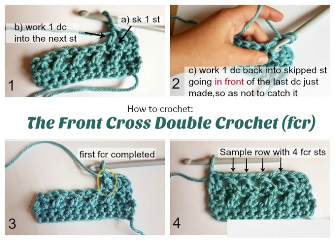 Crochet Marine Color Scarf