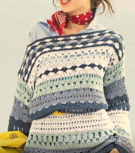 Essential Crochet Supplies and Detailed Instructions for a Stylish Sweater in Varied Colors Essential Crochet Supplies and Detailed Instructions for a Stylish Sweater in Varied Colors