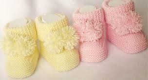 Inspiration. Knit Baby Booties.