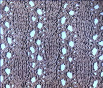 ​Knit Cables and Holes Pattern