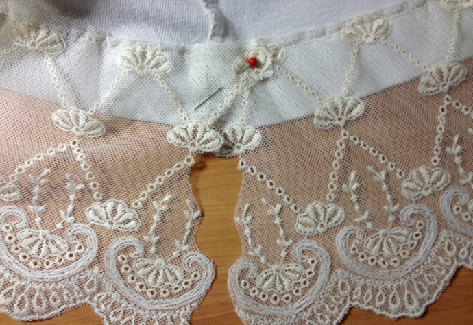 Lace Decoration of Pullover Lace Decoration of Pullover
