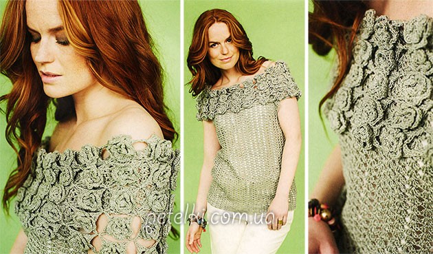Complete Guide to Crocheting a Stylish Top with Flower Yoke and Ornament Patterns Complete Guide to Crocheting a Stylish Top with Flower Yoke and Ornament Patterns