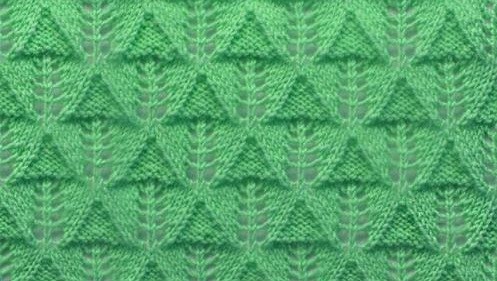 Relief Triangles Knit Stitch Relief Triangles Knit Stitch