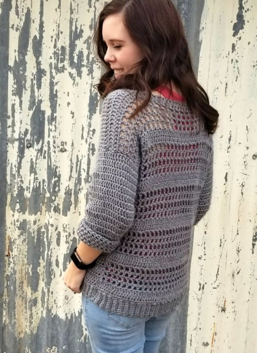 Helping our users. ​Crochet Filet Blouse.