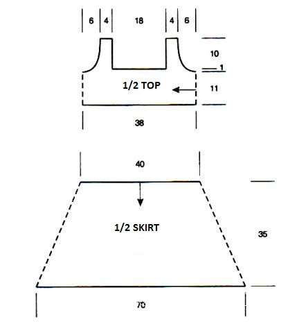 Complete Knitting Instructions for a Gorgeous Colorful Skirt and Top Set
