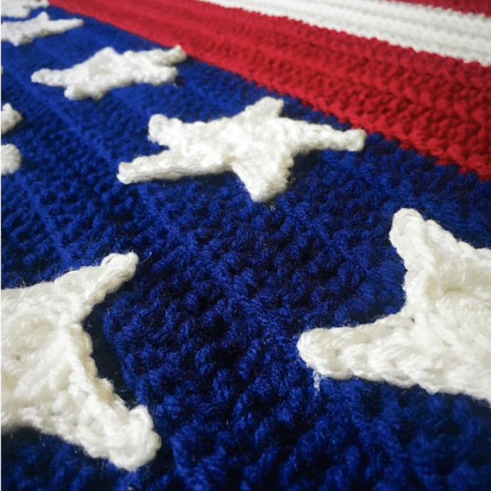 Helping our users. ​Crochet American Flag.