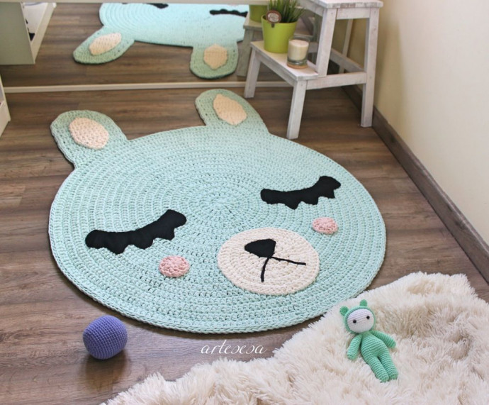 Inspiration. Crochet Rugs for Playroom.