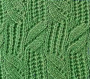 ​Leaves and Stripes Knit Pattern