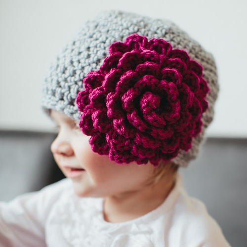 ​Perfect Peony Crochet Hat