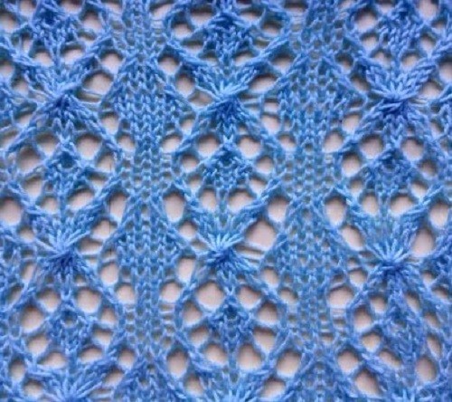 ​Fancy Rhombs Knit Stitch