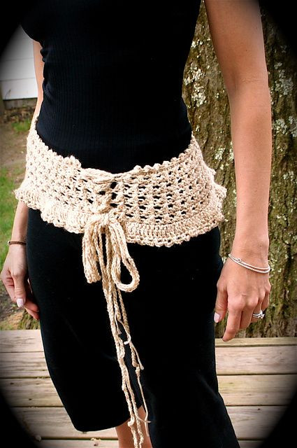 Inspiration. Crochet Belts.