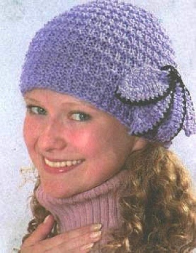 ​Knit Hat with Flower