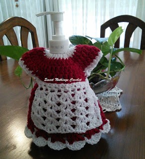 Helping our users. ​Crochet Apron for Soap Dispancer.