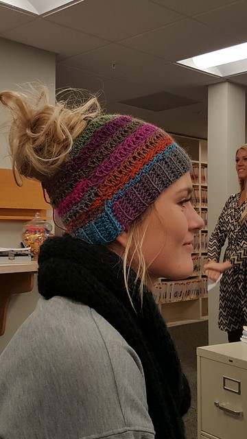 Inspiration. Crochet Ponytail Hats.