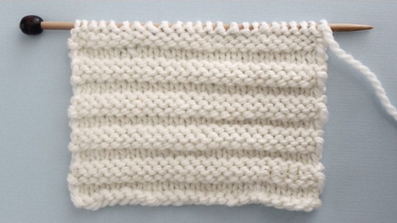 Knit Reverse Ridge Stitch