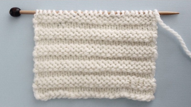 Knit Reverse Ridge Stitch