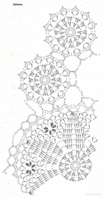 ​Round Doily of Motifs