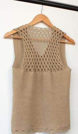 Beige Crochet Top – FREE CROCHET PATTERN — Craftorator