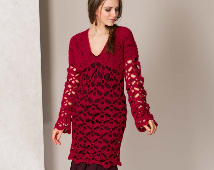 Burgundy Tunic-Dress